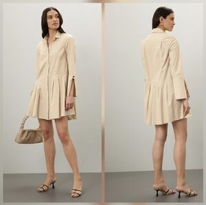 Derek Lam 10 Crosby Andrea Shirt dress Long sleeves Collar Cotton Size 8